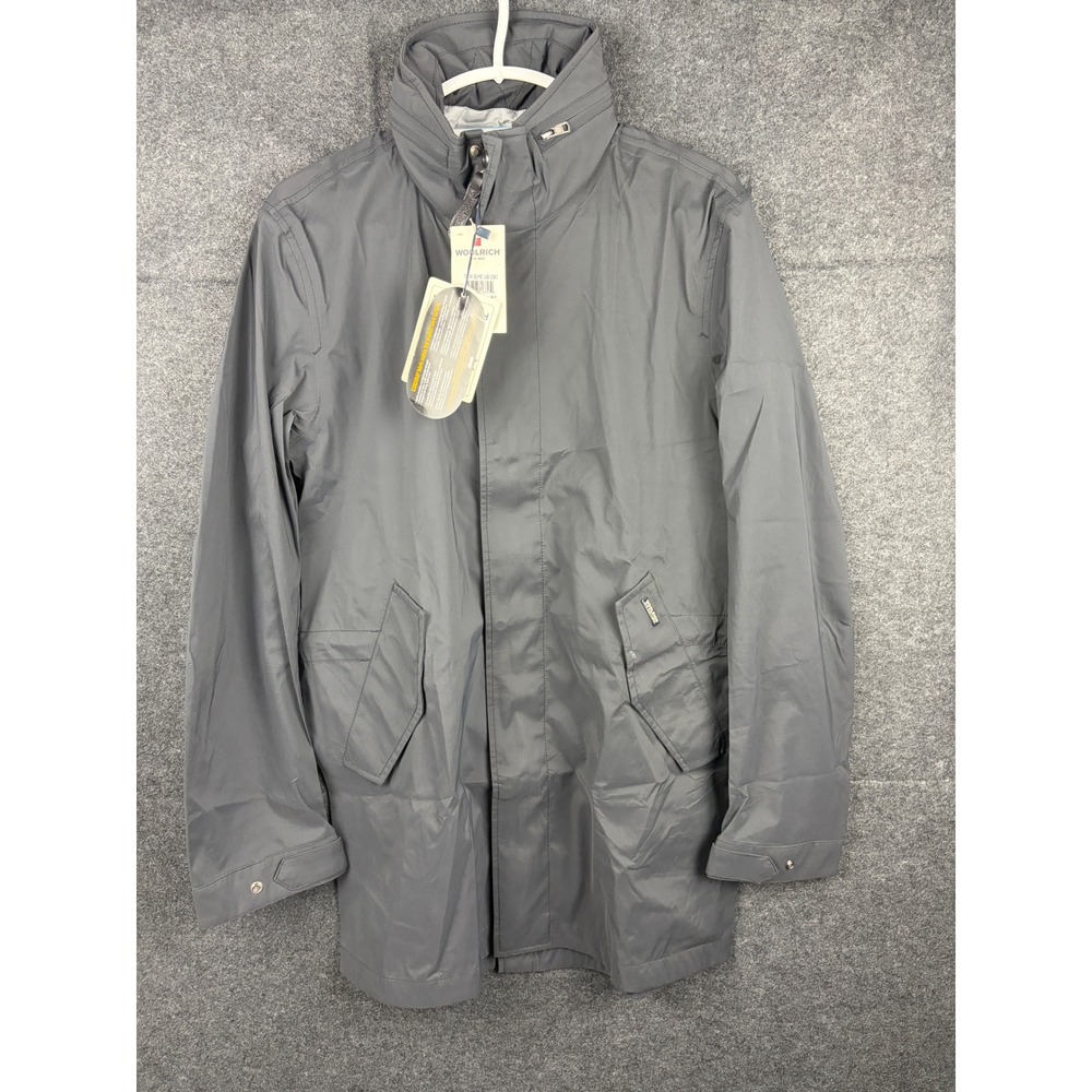 Woolrich Teton Black Long Eskimo Cordura Jacket Mens Size Medium W01320 BLK